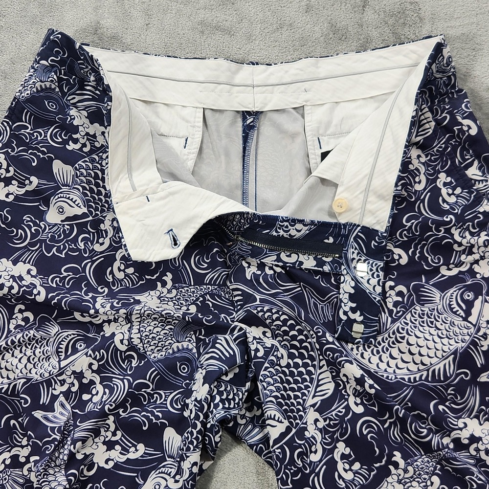 Ralph Lauren RLX Golf Shorts Mens 36 Koi Carp Print Stretch Performance Athletic - Picture 2 of 12